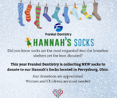 Hannah's Socks Frankel Dentistry 