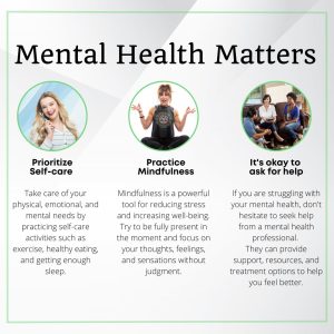 Mental health tips poster