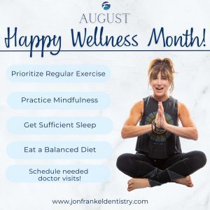 Prioritize regular exercise, Practice Mindfulness, Get sufficient sleep, Eat a balanced Diet, and Schedule needed doctor visits!